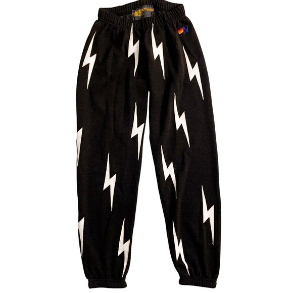 Aviator Nation Bolt Repeat Sweatpants, Size Small (7/8) - Picture 1 of 4
